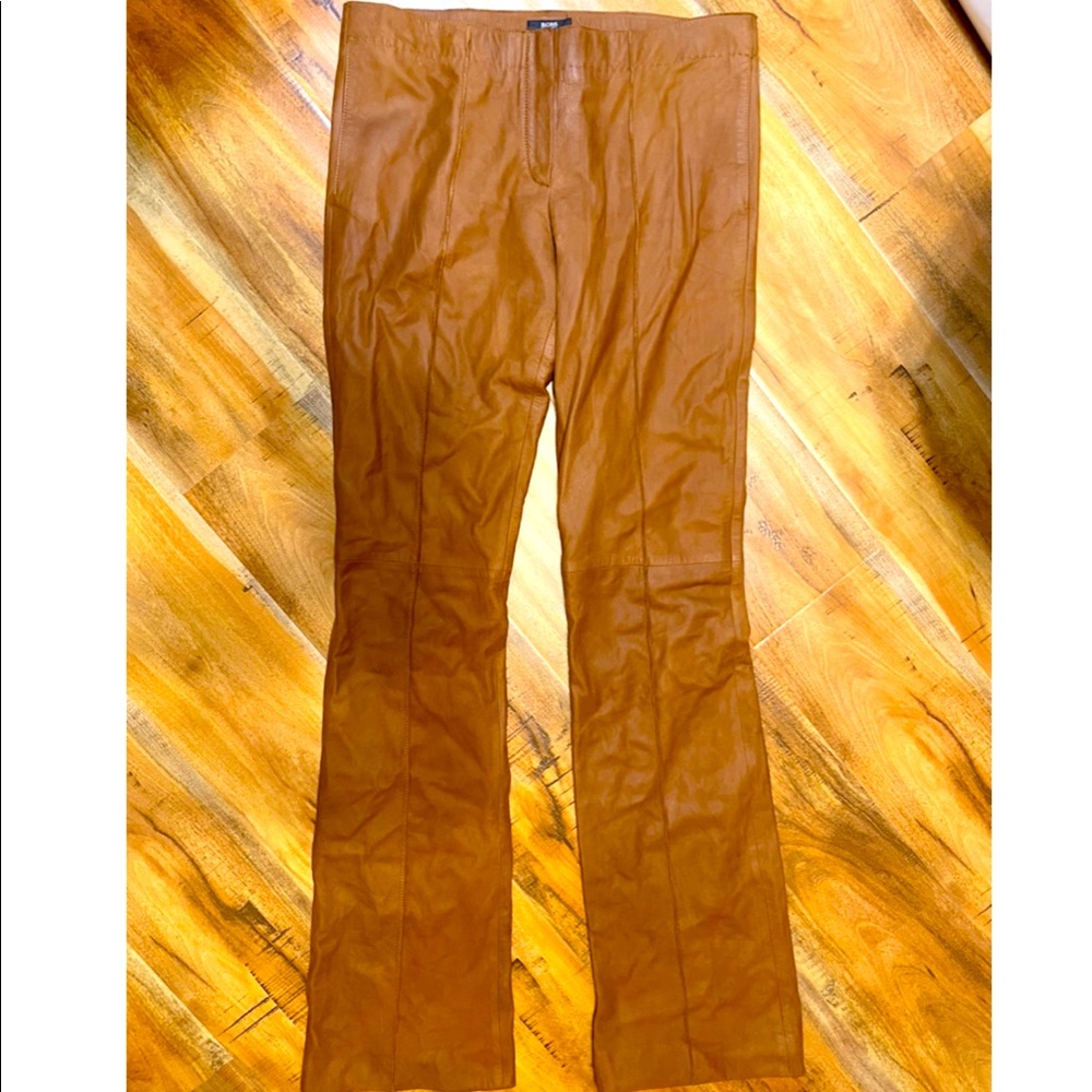Hugo Boss leather pant
